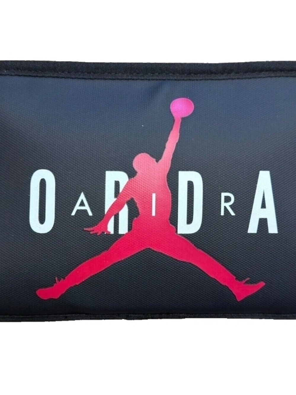Jordan Black Toiletry Bag with Hot Pink Jumpman